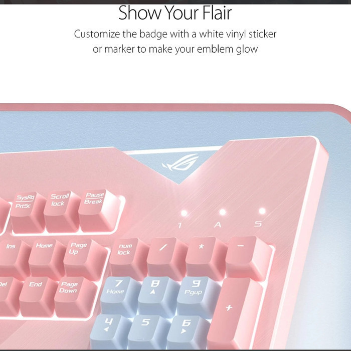 Jual Asus Rog Strix Flare Pink Cherry Mx Brown Mechanical Gaming ...
