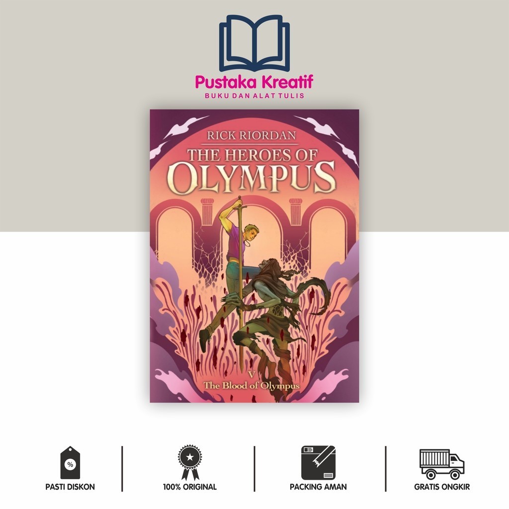 Jual The Heroes Of Olympus #5: The Blood Of Olympus (Republish)-Rick ...