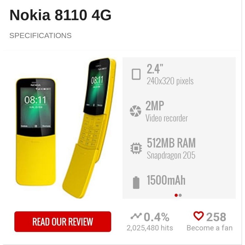 Jual NOKIA 8110 4G REBORN HP UNIK DAN MENARIK HP NOSTALGIA 100% ...