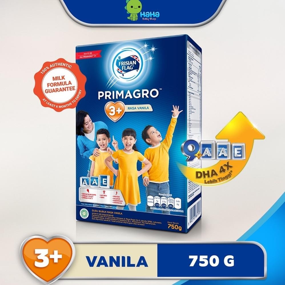 Jual dg-4 Frisian Flag Primagro 1+ 3+ Madu / Vanilla / Cokelat 750gr ...