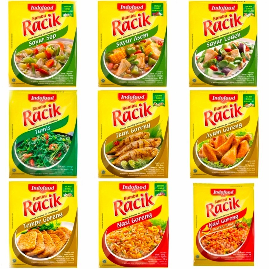 Jual Yens Mart - Indofood Bumbu Racik 1 Renceng isi 10 Bungkus Nasi