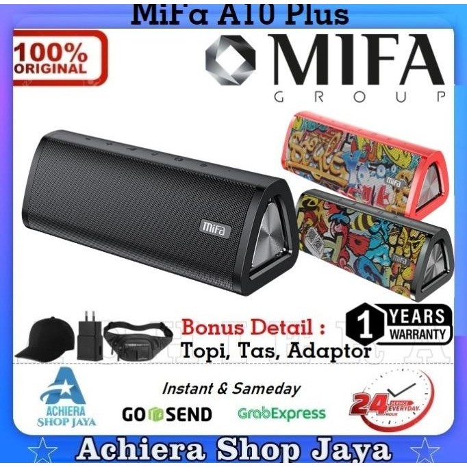 Mifa A10 Plus Wireless Speaker Bluetooth Portable Speaker Mifa A10+ Premium  Berkualitas