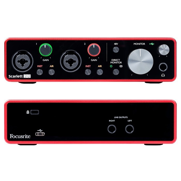 Jual Focusrite Scarlett 2i2 Audio Interface Recording Sound Card USB