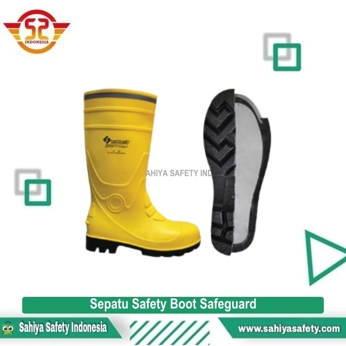 Jual SEPATU SAFETY BOOT KUNING PVC / SAFETY SHOES TOE CAP BOOT PVC ...