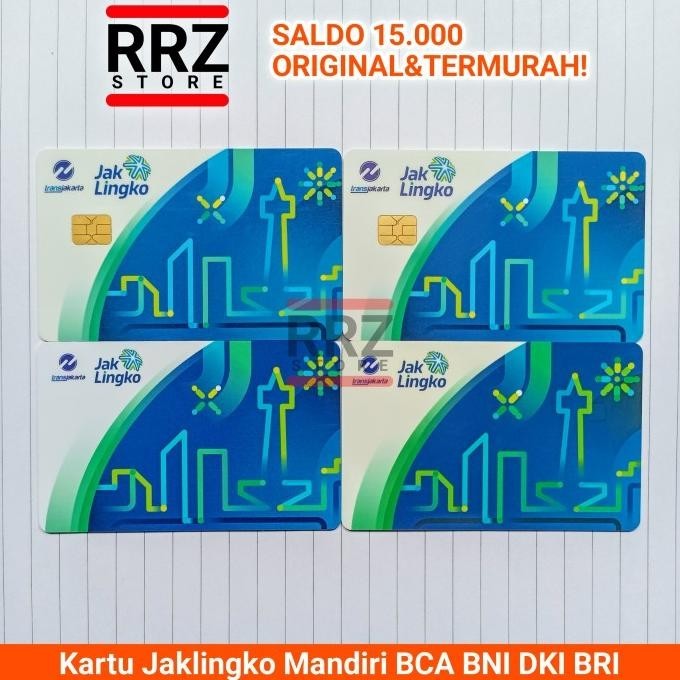 Jual Kartu JakLingko Bank Mandiri BCA BNI BRI DKI Kartu Uang Elektronik ...