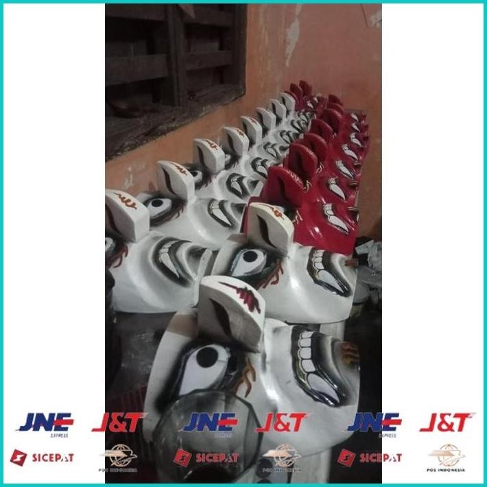 Jual BISMILLAH TOPENG BUJANG GANONG MERAH HITAM PUTIH BARU | Shopee