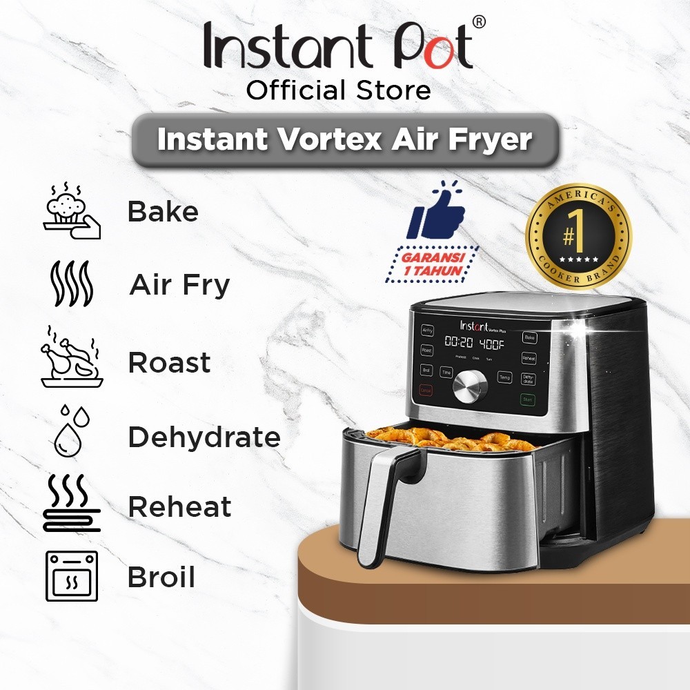 Jual Defect Dus - Air Fryer Instant Pot Vortex Plus 6 Quart 5.7L - Alat ...