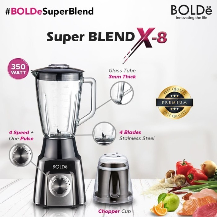Jual Blender BOLDe Super Blend X8 SuperBlend X8 Blender Hitam