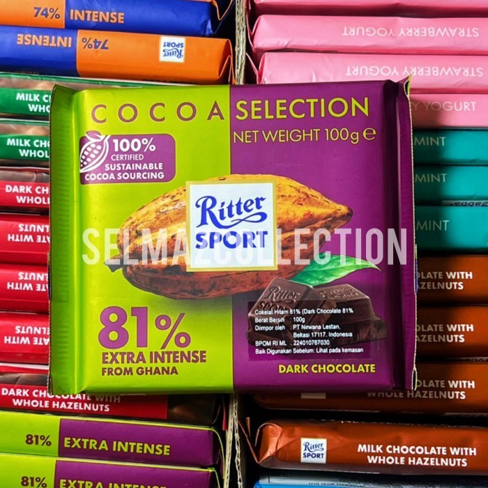 Jual RITTER SPORT CHOCOLATE 100GR ALL VARIANT | Shopee Indonesia