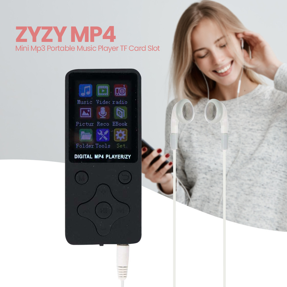 Jual MP4 Player Mini Mp3 Portable Music Player TF Card Slot - T1 ZYZY ...