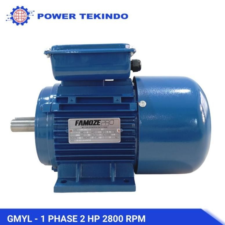 Jual CODE123 - Famoze Pro Dinamo 2 HP 2800 RPM 1 Phase 1.5 KW Electric ...