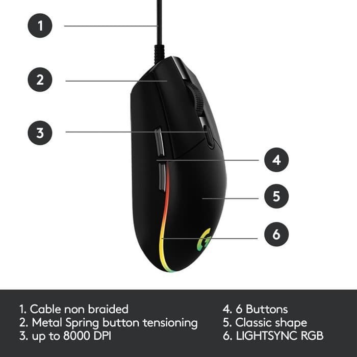 Jual Mouse Gaming Logitech G102 V2 Lightsync | Shopee Indonesia