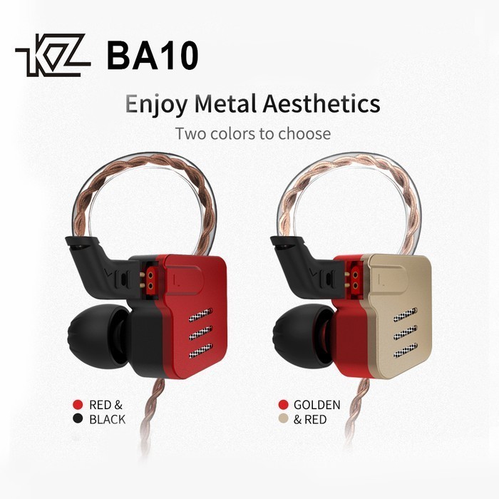 Jual Kz Ba10 With Mic 5Ba In Ear Monitor Penta Driver Earphone | Shopee ...