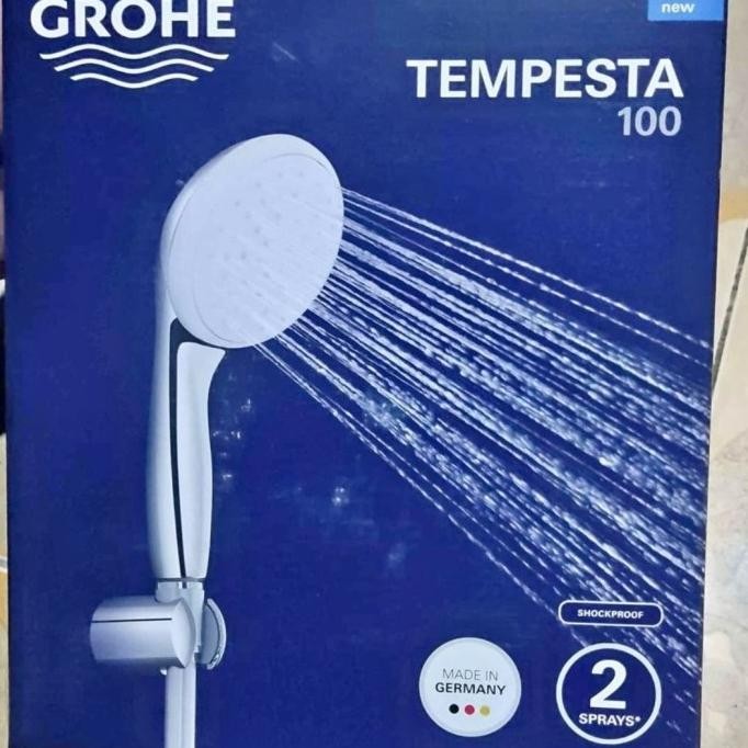 Jual Hand Shower Grohe Tempesta 100 wall holder set 2 sprays (Baru ...