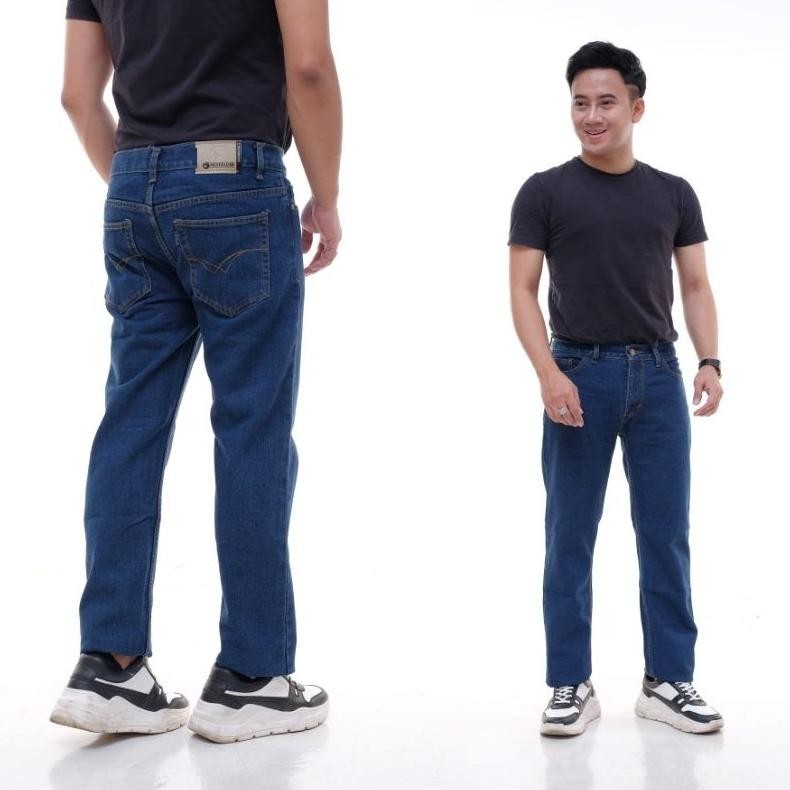 Jual Celana Denim Jeans Reguler Standar Kerja Termurah / Celana Ufc