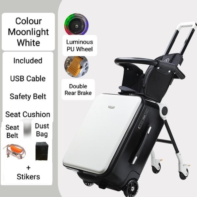Jual Koper Microfiber Stroller TSA Lock dengan Sandaran Stroller ...