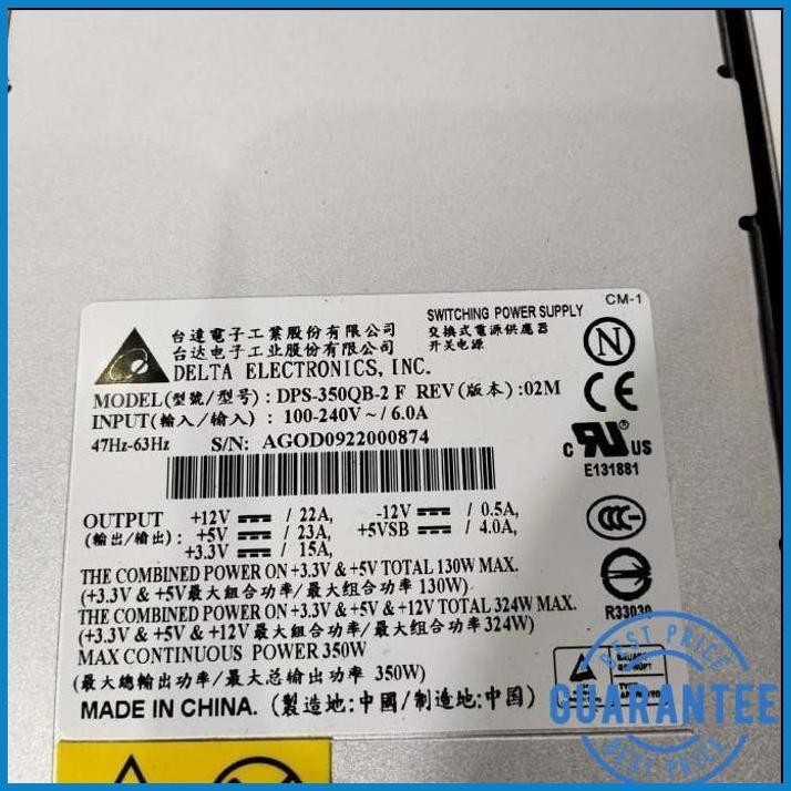 Delta Electronics 350W Power Supply DPS-350QB-2 F – 1U Rack Mount – 115V Dual Fan - View #7