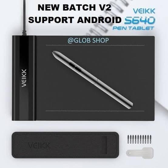 Jual Veikk S640 Digital Graphic Drawing Tablet Windows Mac 6X4 Inch ...