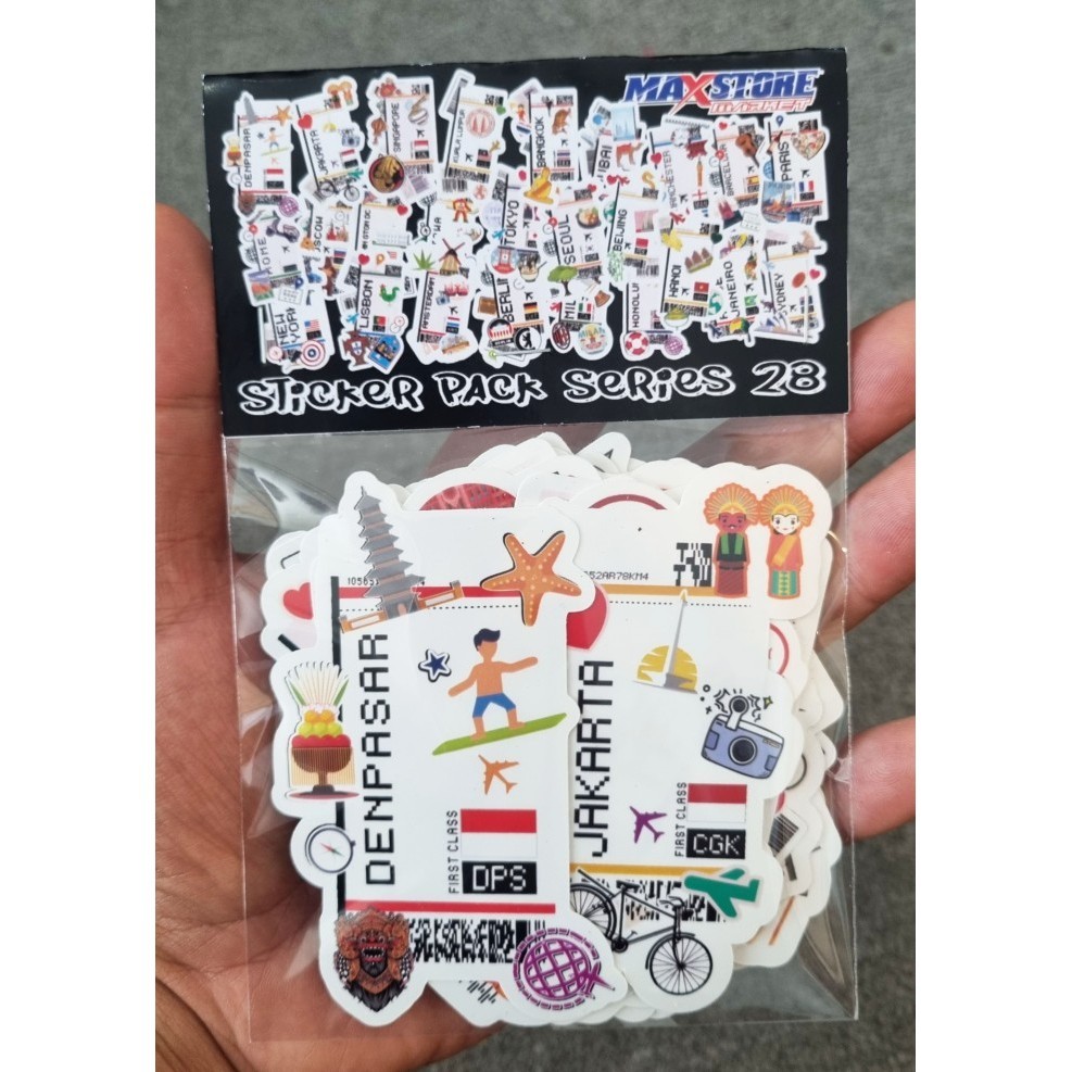 Jual Ale Boarding Pass Sticker / Travel Sticker / Rimowa Sticker ...