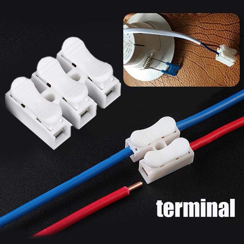 Jual 100Pcs LED Conektor Kabel Listrik Ch2 LED Connector Kabel ...