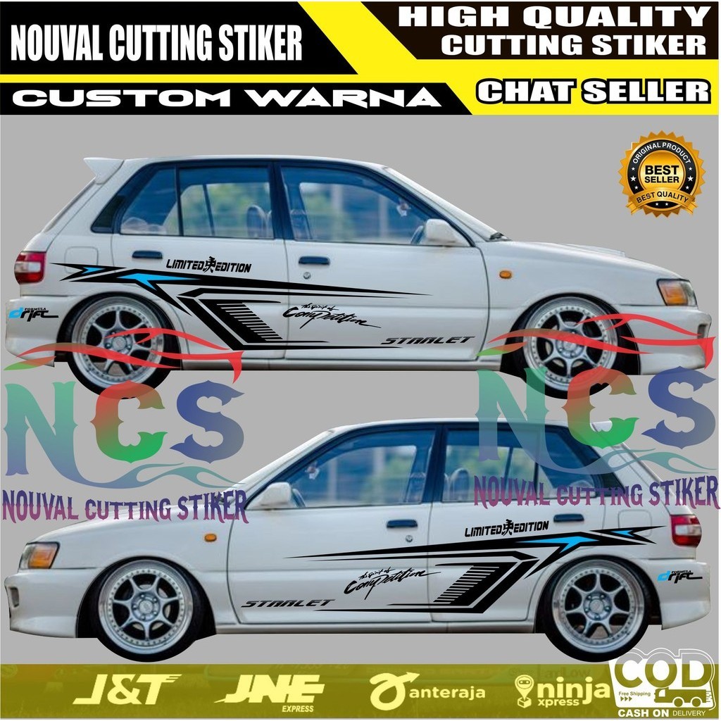 Jual Stiker Striping Mobil Starlet Cutting Stiker Mobil Toyota Starlet ...