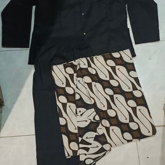 Jual Baju Adat Cak Ning Surabaya (Basofi Hitam) Anak Tidak Lengkap ...