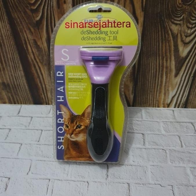 Jual Sisir Rontok Kucing Furminator Short Hair Cat Small | Shopee Indonesia