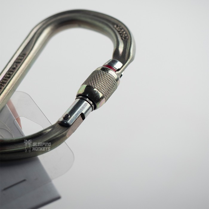 Mousqueton PETZL - Connecteur robuste acier Oxan Screw Lock noir