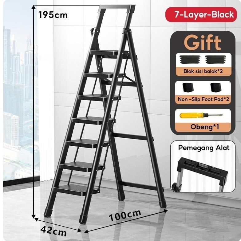 Jual Reaim Tangga 3/4/5/6 Step Rumah Lipat Tangga Besi Lipat Household ...