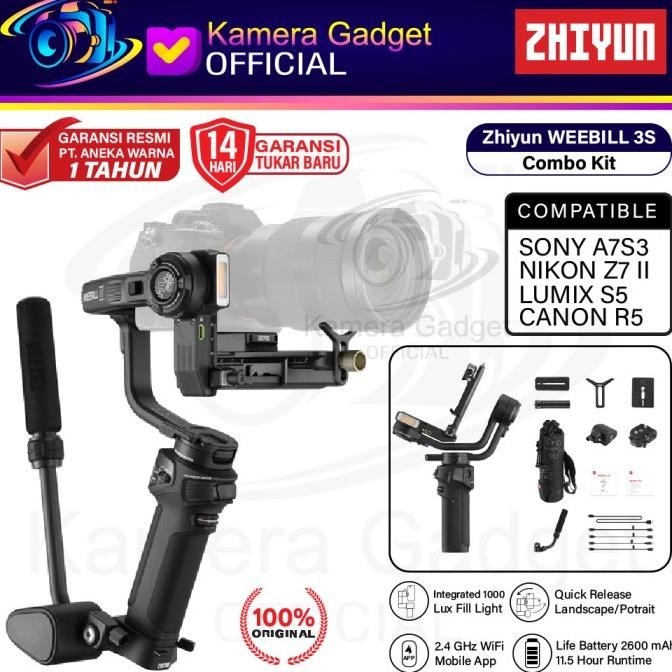 Jual ZHIYUN WEEBILL 3S COMBO GIMBAL STABILIZER PLUS BUILT-IN FILL LIGHT ...