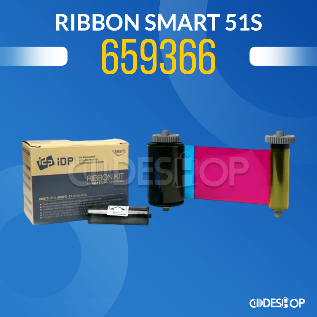 Jual Ribbon Color YMCKO Printer ID Card SMART 31S & 51S ( PN : 659366 ...