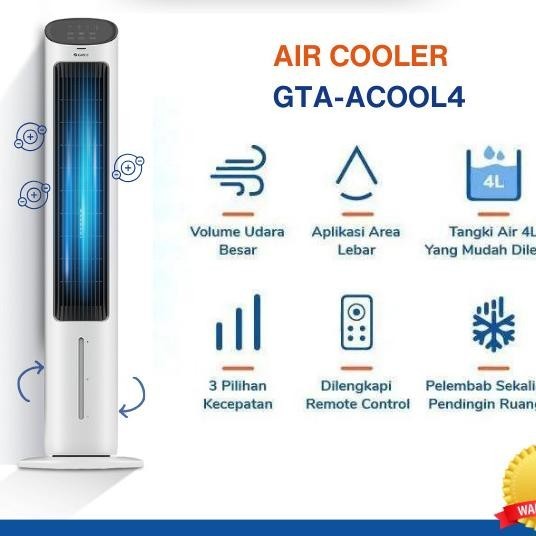 Jual Air Cooler Gree Gta-Acool4 Tower Fan Coller 4 Liter Aircooler ...