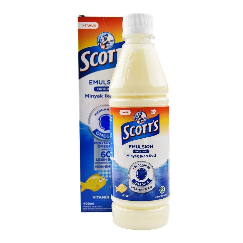 Jual SCOTT PCS EMULSION RASA ORIGINAL 400 ML MEMELIHARA KESEHATAN TUBUH ...