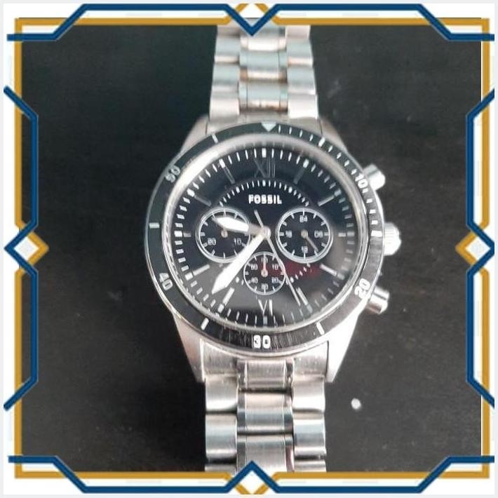 DIE FOSSIL CHRONOGRAPH JAM PRIA BQ2228 SPORT FLYN ORI STRAP RANTAI MURAH