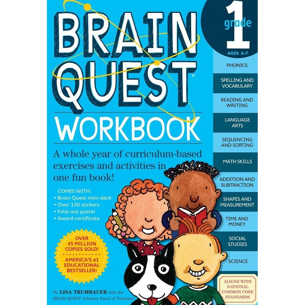 Jual Dijual! Brain Quest Workbook Preschool Pre K Kindergarten First