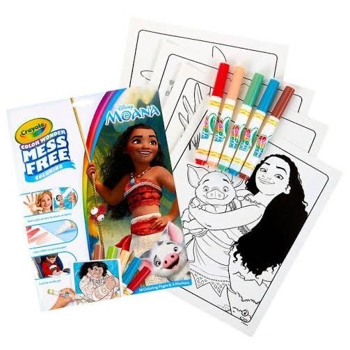 Jual Crayola Color Wonder - Moana Coloring Book Set | Shopee Indonesia
