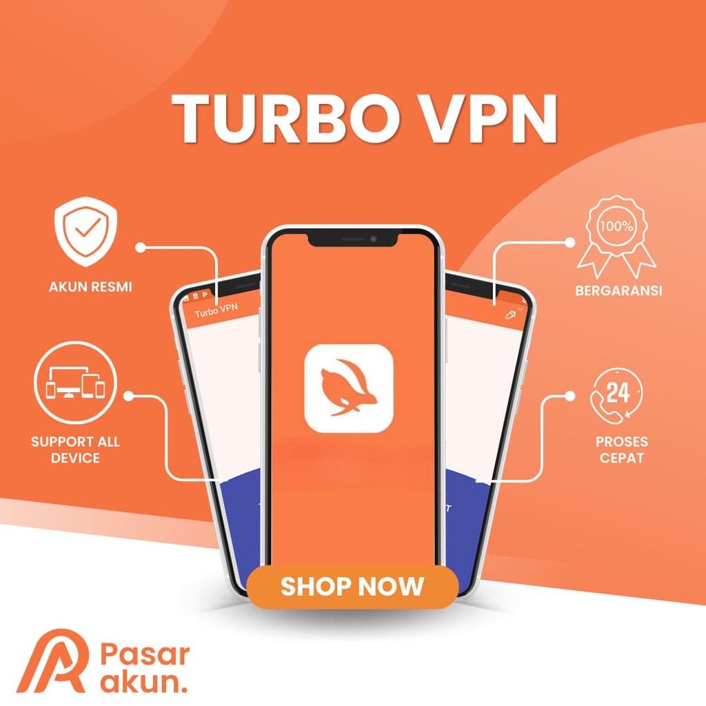 Jual Turbo Vpn Pro 1 Tahun No Ads Iklan Fullpack [IOS / Android ...