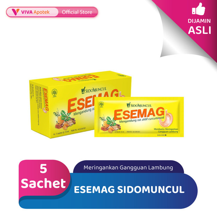 Esemag Sidomuncul untuk Meringankan Gangguan Lambung (5 Sachet)