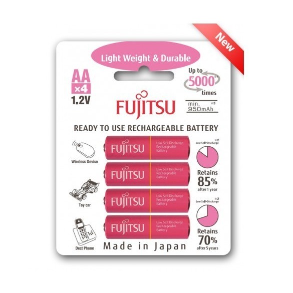 Jual Baterai Fujitsu Pink AA 950mah 4Bp Rechargeable Limited | Shopee ...