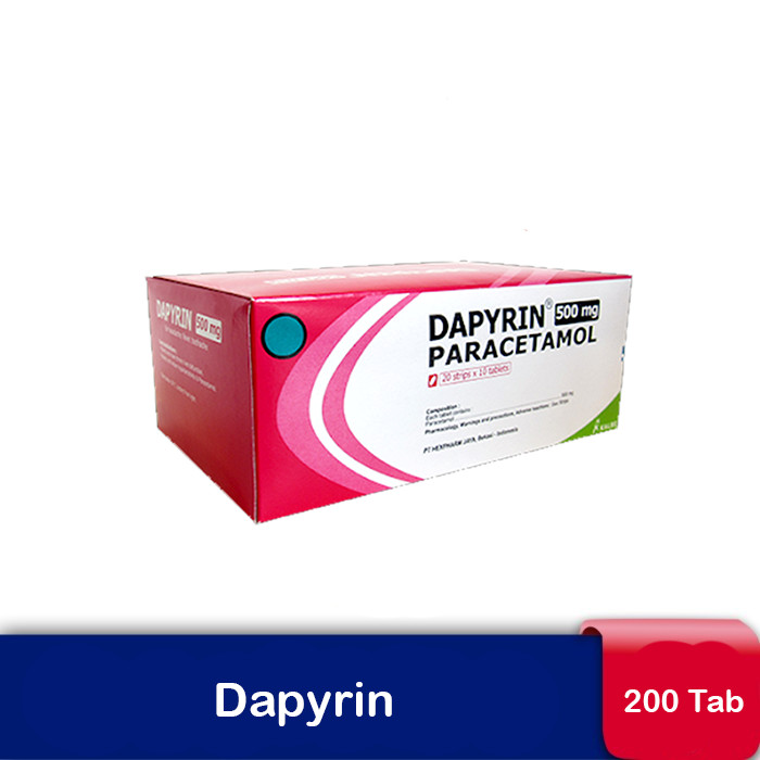 DAPYRIN 500 MG BOX 200 TABLET - Obat sakit kepala, sakit gigi, sakit nyeri dan demam