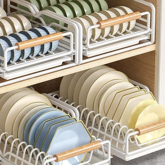 Jual Rak Piring Tarik Rak Laci Piring Rak Dapur Serbaguna Lemari Piring ...