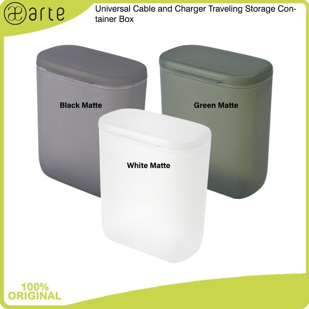 Jual Arte Universal Cable and Charger Traveling Storage Container Box ...