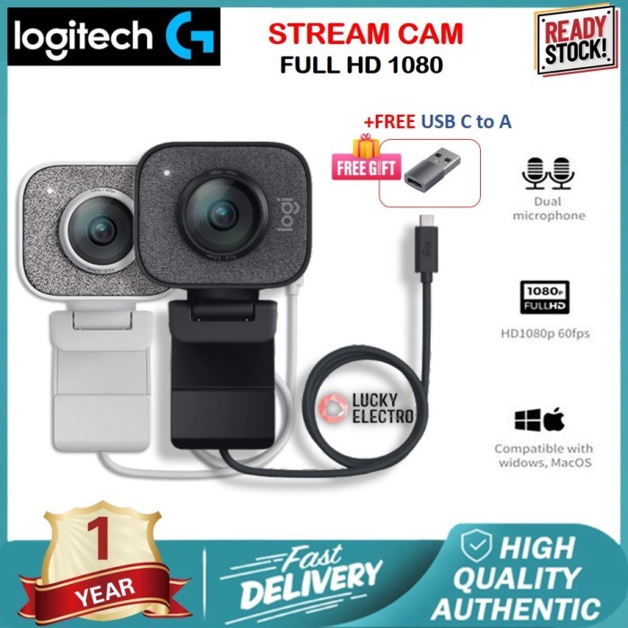 Jual Logitech Streamcam Stream Cam Full Hd Usb-C Webcam | Shopee Indonesia