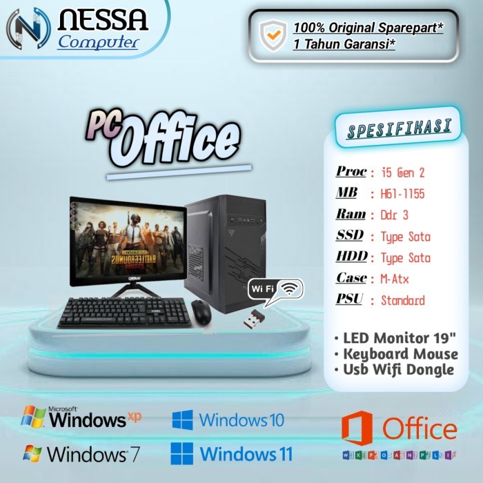 Jual Komputer / Pc Rakitan Standard Core I5 Gen 2 - For Admin Dan ...