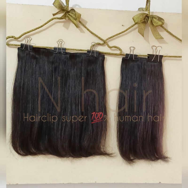 Jual HAIR CLIP RAMBUT ASLI 45cm | Shopee Indonesia