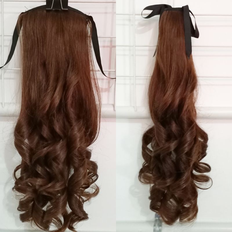 Jual KUNCIRAN EKOR KUDA/PONYTAIL RAMBUT ASLI | Shopee Indonesia