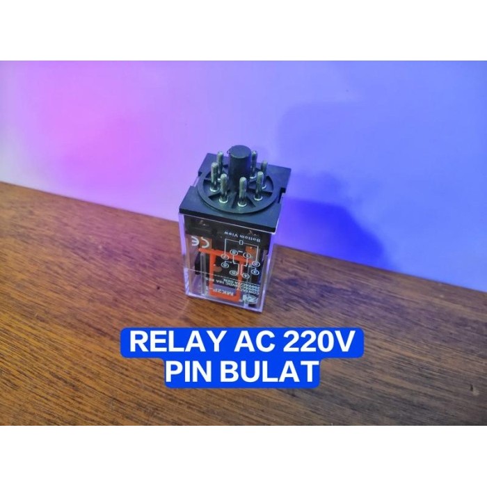 Jual Buruan beli] Relay AC Bulat 8 Pin / Relay Bulat AC 220V 8 Pin ...