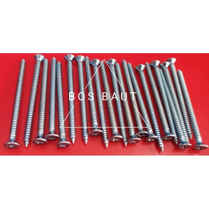 Jual Skrup Tapping JF Ukuran #10 x 3 PUTIH | Shopee Indonesia