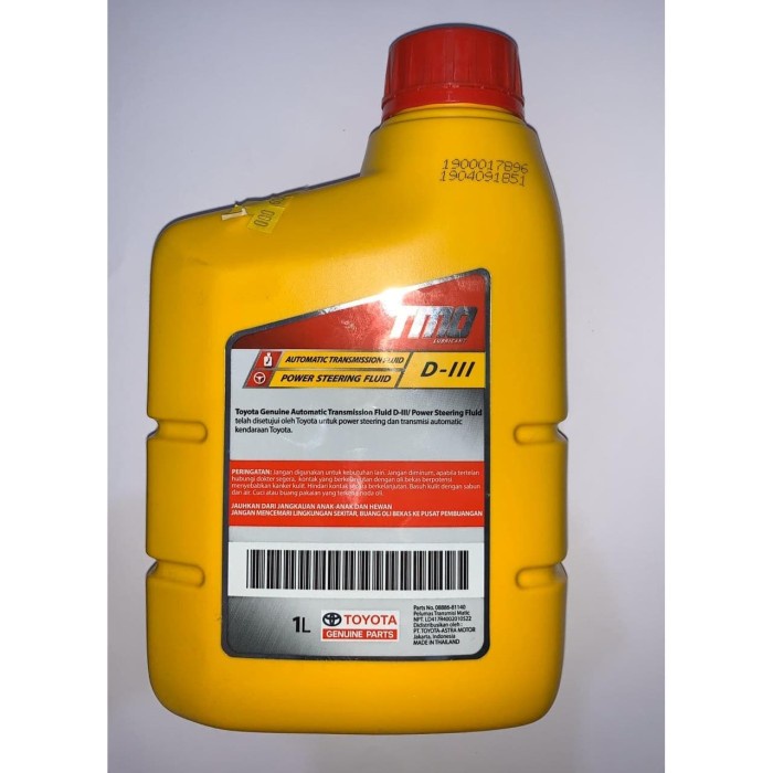 Jual Oli ATF TMO ATF TQ DIII 1 liter Asli toyota -63634 star good ...