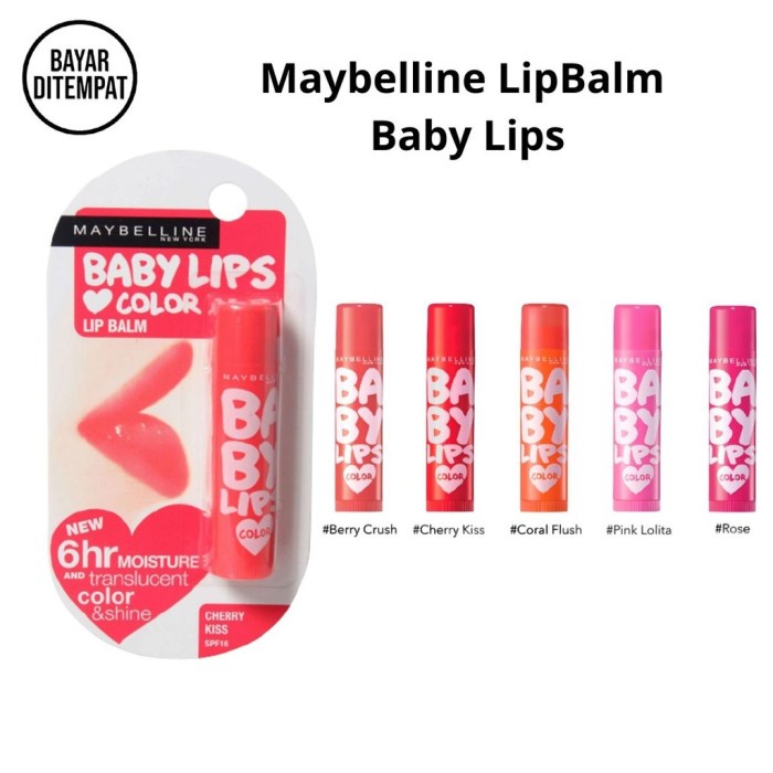 Jual Bagus Maybelline Baby Lips Love Color Lip Balm Sehat Glossy Cherry